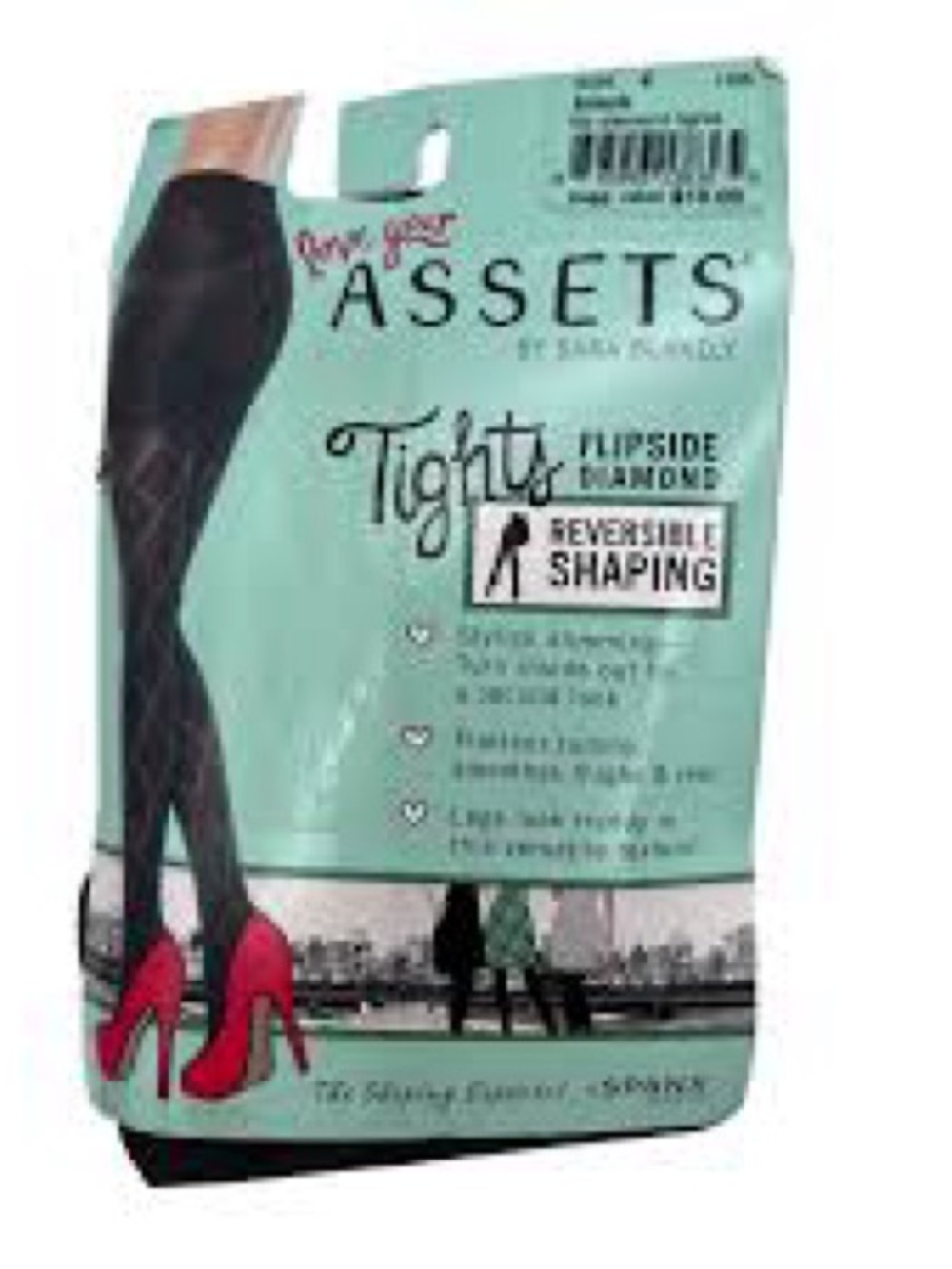 Assets Flipside Diamond Tights - Black size 5